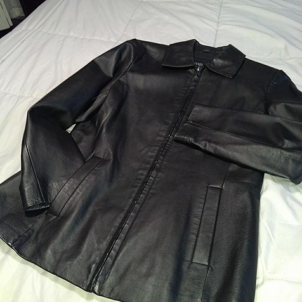 Bernardo Real leather coat Sz Small